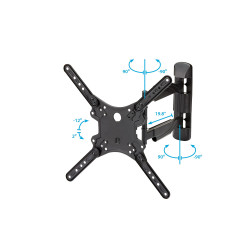 Soporte Vesa De Pared Para Tv De 22 A 55 Pulgadas Articulado | APLIUM