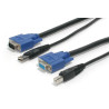 Cable Kvm Universal 2 En 1 PS/2 HD-15 VGA De 3M | APLIUM