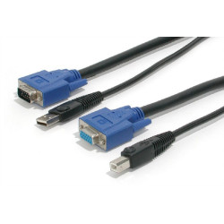 Cable Kvm Universal 2 En 1 PS/2 HD-15 VGA De 3M | APLIUM