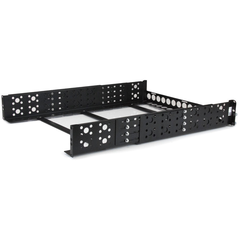 2U Fixed 19IN Adjustable Depth Universal Server Rack Rails U | APLIUM