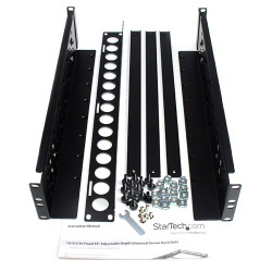 2U Fixed 19IN Adjustable Depth Universal Server Rack Rails U | APLIUM