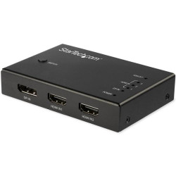 StarTech.com 4 Port HDMI Video Switch - 3x HDMI & 1x DisplayPort - 4K