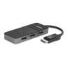 StarTech.com 3-Port Multi Monitor Adapter, DisplayPort 1.4 to 3x 4K DP