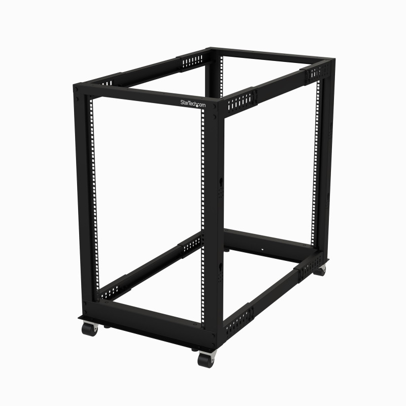 18U Open Frame Rack - 4 Post - 22-40 In. Adjustable Depth | APLIUM