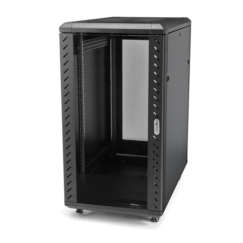 18U Server Rack Cabinet - Includes Casters Leveling Feet | APLIUM