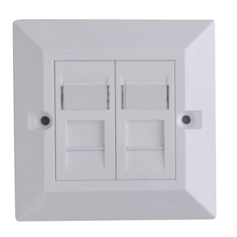 CAT6 Faceplate Dual Gang UK