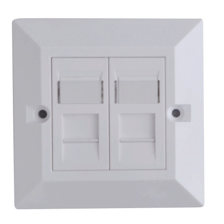 CAT6 Faceplate Dual Gang UK