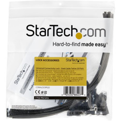 StarTech.com Paquete 20 Cables de Seguridad Doble Lazo Acero | APLIUM