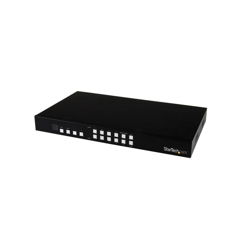 StarTech.com Switch Conmutador Matrix HDMI 4x4 con Multivisor Videowal