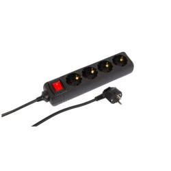 4-way Schuko Socket on/off