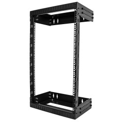 Open Frame Wall Mount Equipmentrack 18U Adjustable Dep | APLIUM