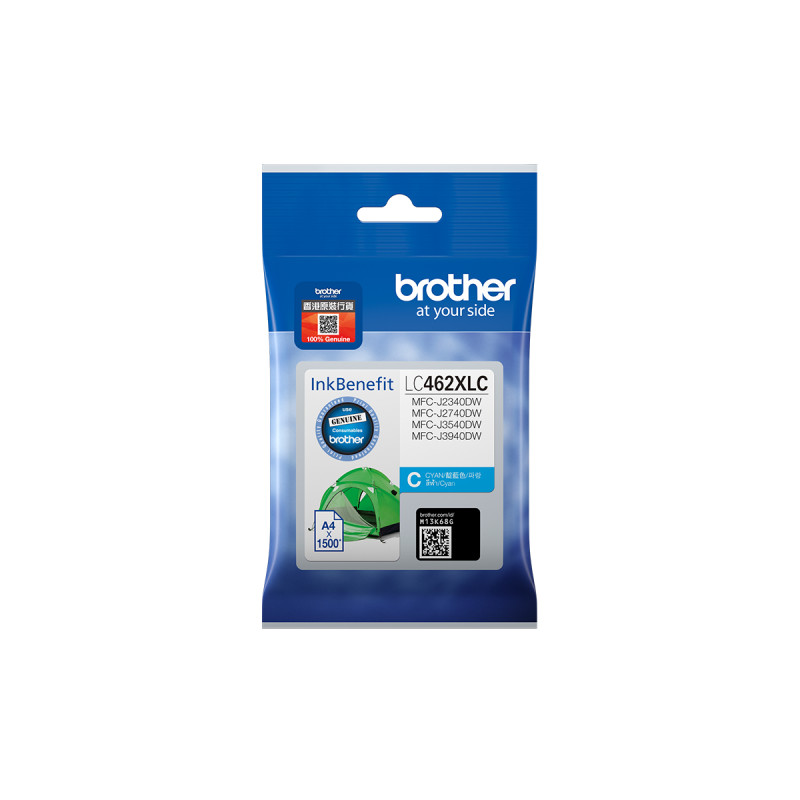 Brother LC462XLC - Gran capacidad - cián - original - cartucho de tint