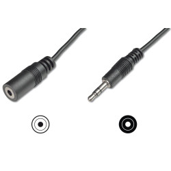 Audio extension cable, stereo
