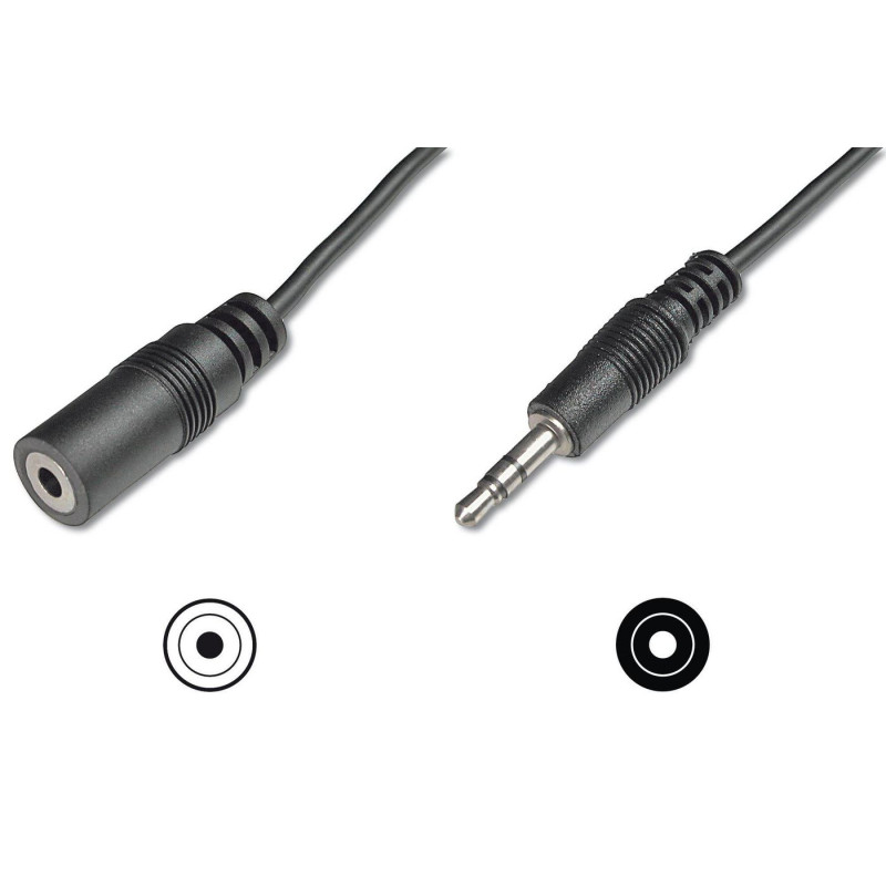 Audio extension cable, stereo