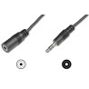 Audio extension cable, stereo
