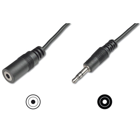 Audio extension cable, stereo