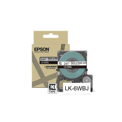Epson LabelWorks LK-6WBJ - Negro sobre blanco mate - rollo (2,4 cm x 8