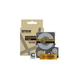 Epson LabelWorks LK-5KBM - Negro sobre oro metálico - Rollo (1,8 cm x