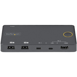 StarTech.com Switch Conmutador de 2 Puertos Híbrido USB-A HD | APLIUM