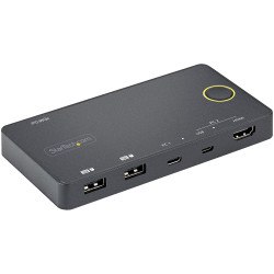 StarTech.com Switch Conmutador de 2 Puertos Híbrido USB-A HD | APLIUM