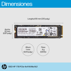 HP - SSD - 1 TB - interno - M.2 2280 - PCIe 4.0 x4 | APLIUM