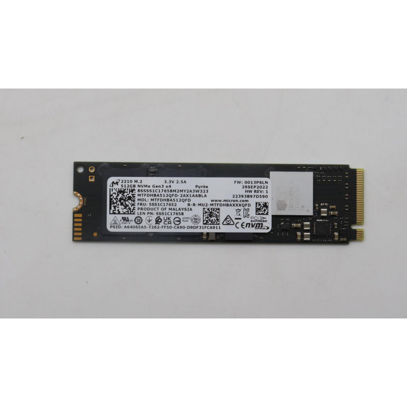 512GB M.2 PCIe NVMe QLC SSD