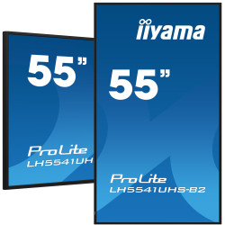 Monitor Iiyama 55" 3840X2160, 4K UHD IPS Panel, 1% Haze, Lan | APLIUM
