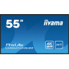 Monitor Iiyama 55" 3840X2160, 4K UHD IPS Panel, 1% Haze, Lan | APLIUM