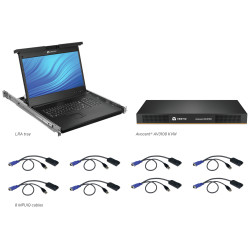 Avocent Local Rack Access - Consola KVM con conmutador KVM - 8 puertos