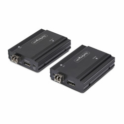 Kit Extensor De Consola Por Fibra Kvm Displayport 4K 60HZ | APLIUM