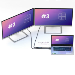 Marmitek - Adaptador de vídeo - 24 pin USB-C macho a HDMI he | APLIUM