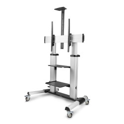 Rolling Tv Cart Portable Mount - Up To 100IN/220LB Mobile Tr | APLIUM