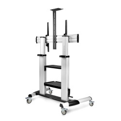 StarTech.com Rolling TV Cart/Stand On Wheels, Up to 100inch/ | APLIUM