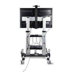 StarTech.com Rolling TV Cart/Stand On Wheels, Up to 100inch/ | APLIUM