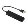 SLIM PASSIVE HUB 4P BLAC