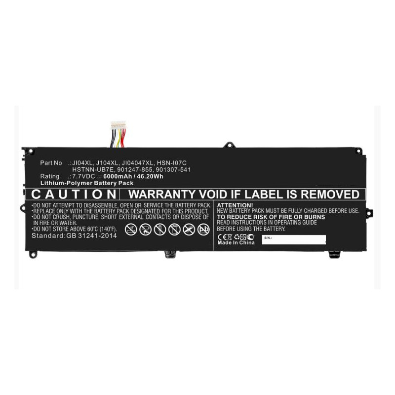 Laptop Battery for HP 43.32Wh