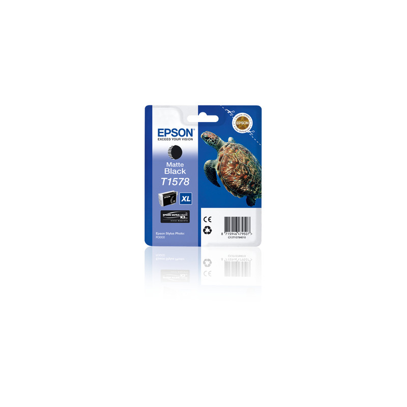 Epson T1578 - 25.9 ml - XL - negro mate - original - blíster - cartuch