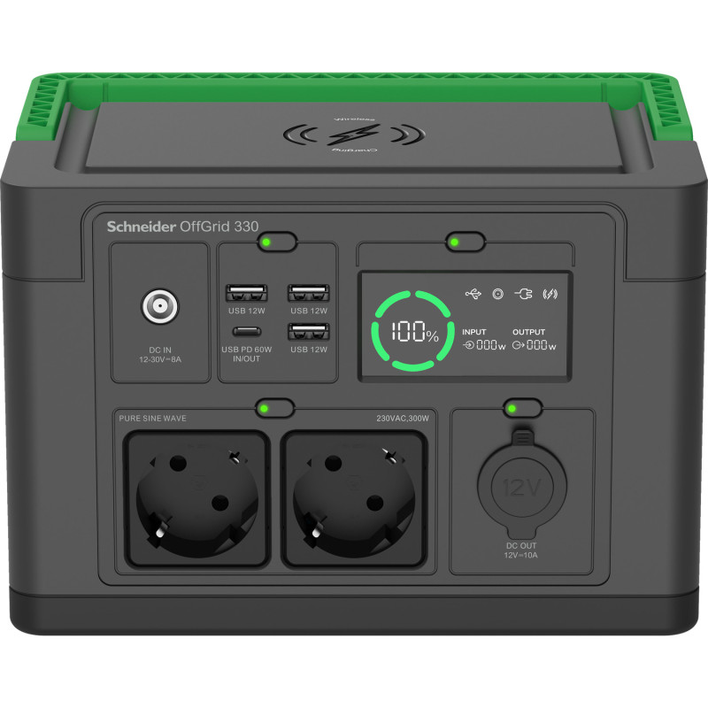 Schneider Offgrid Portable Power Station 330, 332WH Lithium- | APLIUM