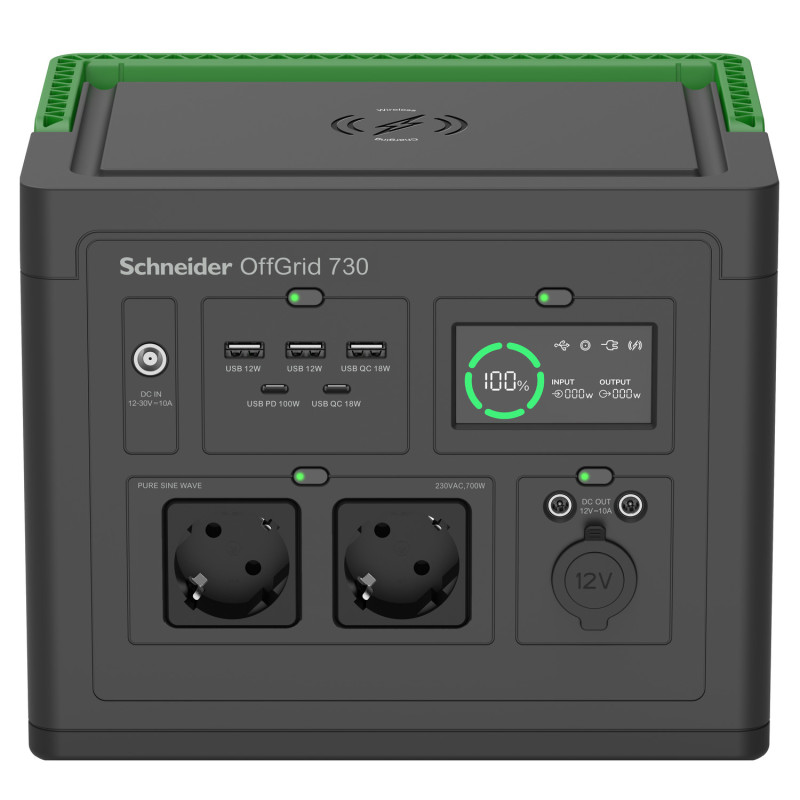 Schneider Offgrid Portable Pwr Station 730 738WH Li-ion 2SCH | APLIUM