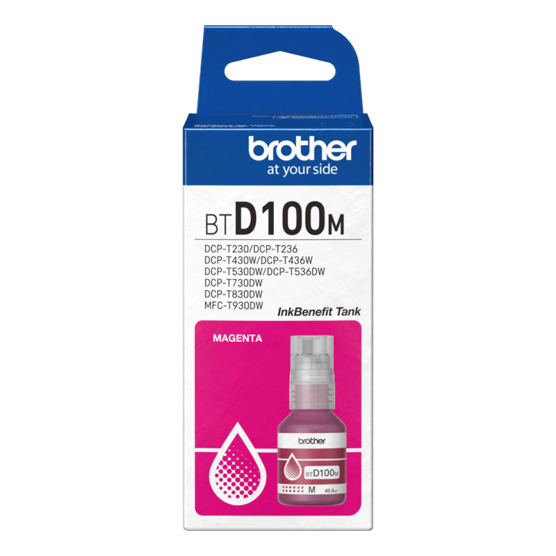 Brother BTD100M - 48.8 ml - gran capacidad - magenta - origi | APLIUM