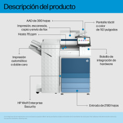 HP LaserJet Enterprise Flow MFP 8601z+ - Impresora multifunc | APLIUM