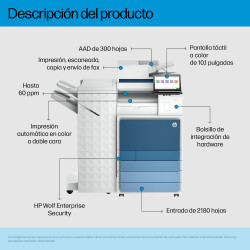 HP LaserJet Enterprise Flow MFP 8801z+ - Impresora multifunc | APLIUM