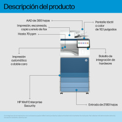 HP LaserJet Enterprise MFP 8601dn - Impresora multifunción - B/N - las