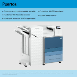HP LaserJet Enterprise 8501x+ - Impresora - B/N - a dos cara | APLIUM
