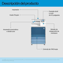 HP LaserJet Enterprise 8501x - Impresora - B/N - a dos caras | APLIUM