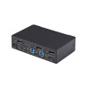 2-PORT Displayport Kvm Switch - 4K 60HZ USB 3.0 Edid Managem | APLIUM