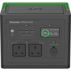 Schneider Offgrid Portable Pwr Station 500 517WH Li-ion 2 Uk | APLIUM