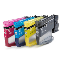 Pack Of 4 Black Cyan Magenta And Yellow Ink Cartridges Stand | APLIUM