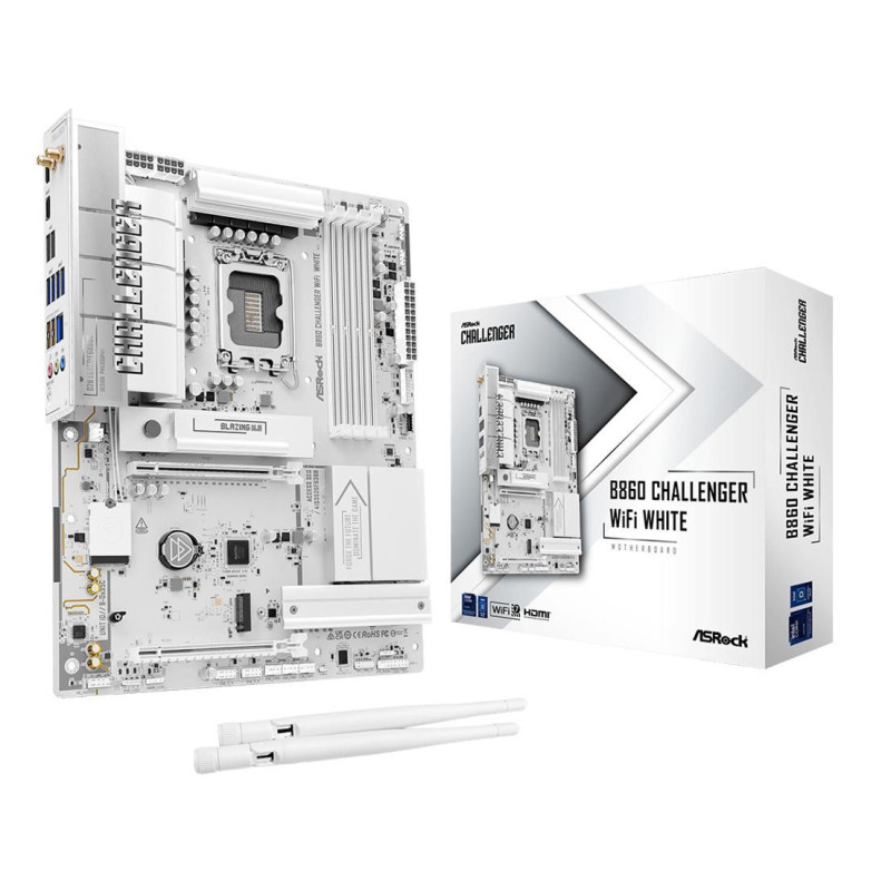 Asrock B860 Challenger WiFi White Intel B860 LGA 1851 (Socke | APLIUM
