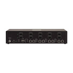 Secure 4-PORT Dual-monitor Kvm Niap 4.0 Cac Us Built | APLIUM